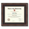 ArtToFrames 14x17 inch Diploma Frame - Framed with Black and Gold Mats, Comes with Regular Acrylic and Sawtooth Hanger for Wall Hanging (D-14x17)